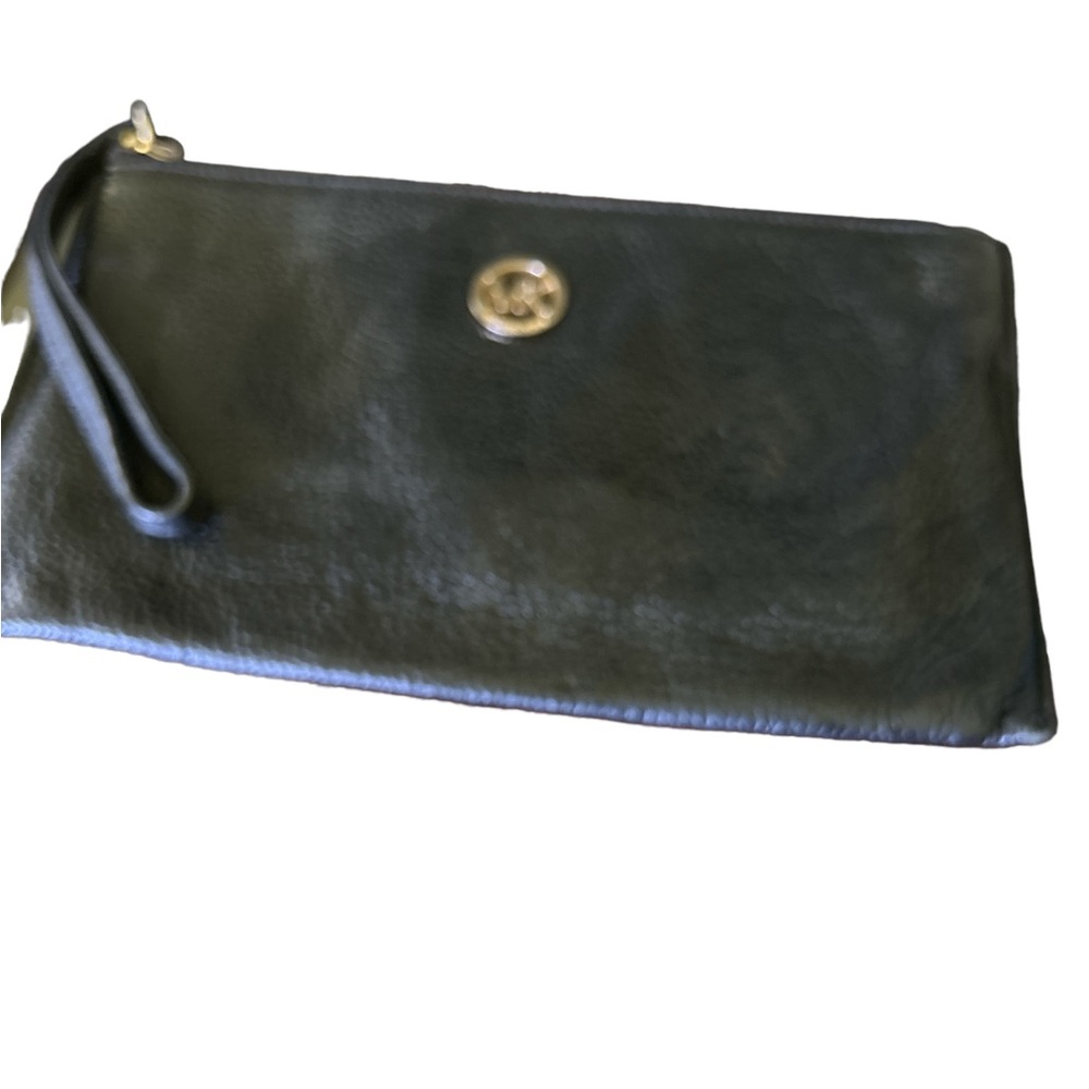 Michael Kors, Solid Black Leather Clutch - image 5